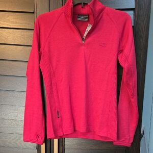 Icebreaker Sport LTD Womens Red Sweater NWT Size Small Pure Merino